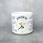 Kubek znak zodiaku strzelec dla niego ze złotym uchem