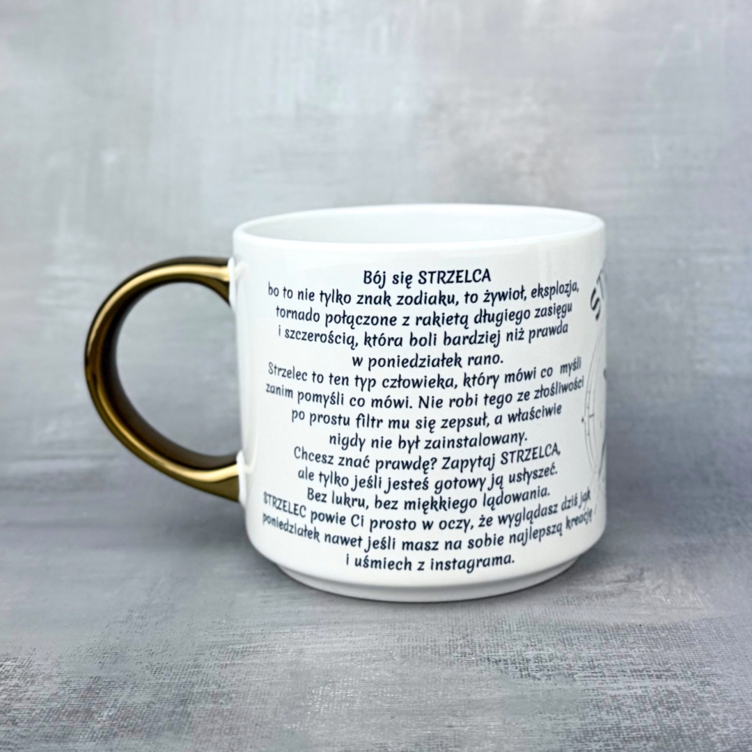 Kubek znak zodiaku strzelec dla niego