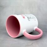 Kubek drogi święty mikołaju, byłam grzeczna różowe ucho i środek