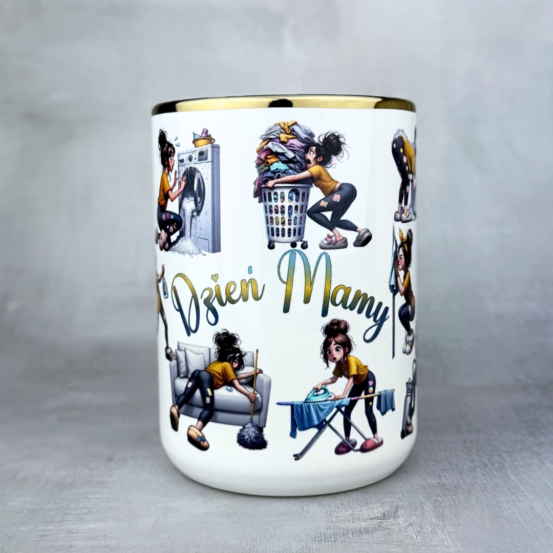 Kubek dzień mamy złoty prezent nowość