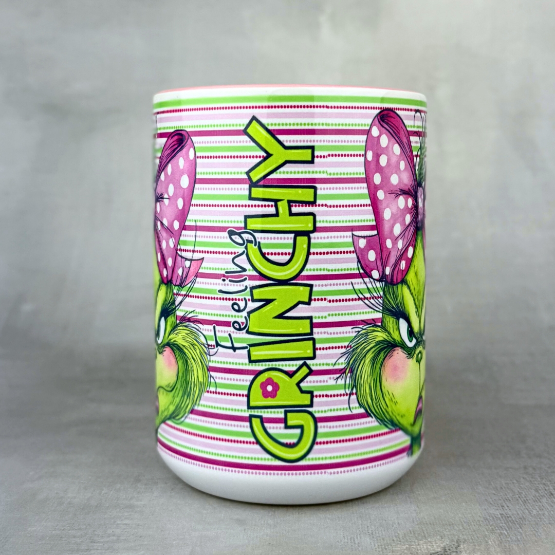 Kubek grinchy dla niej różowy