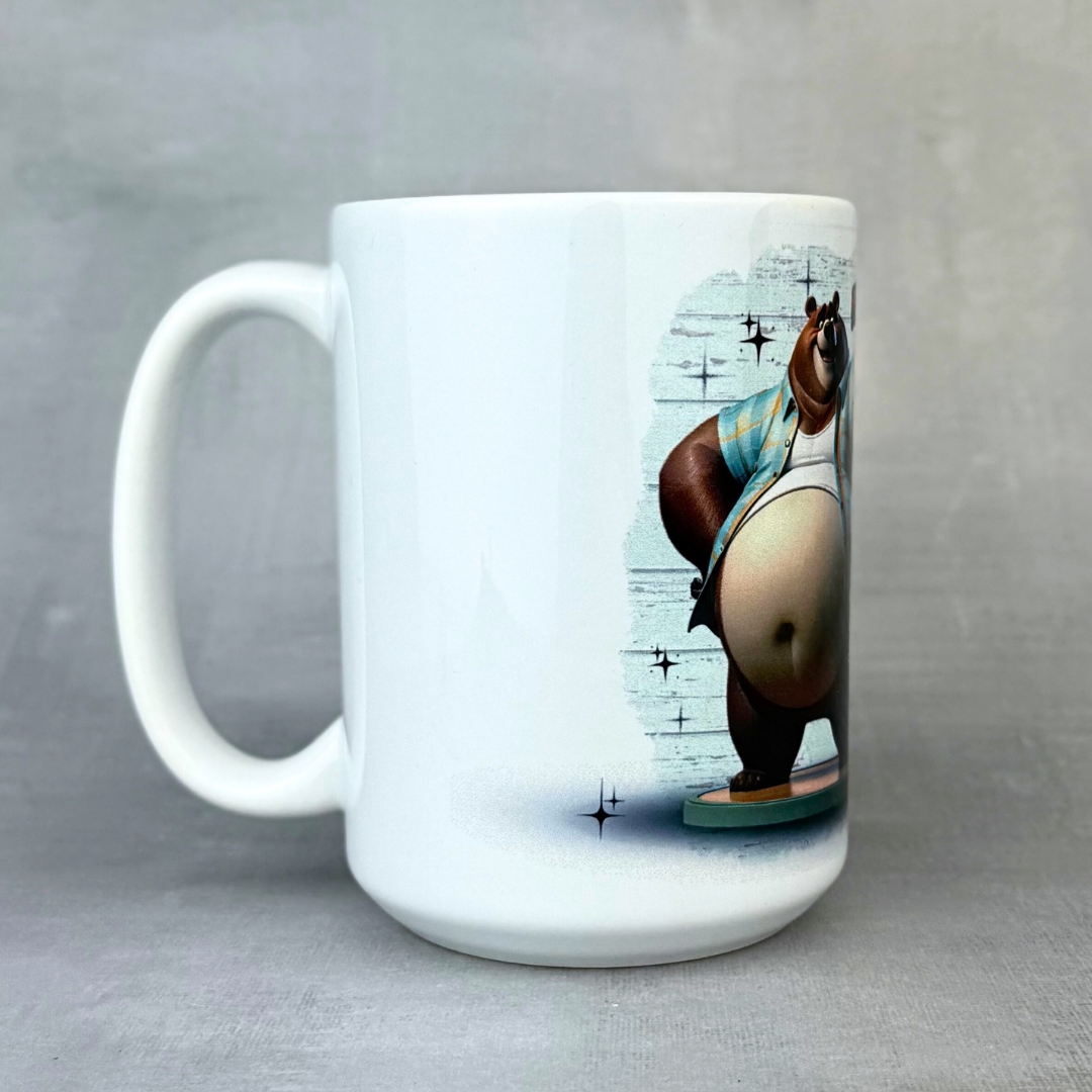 Kubek kto nie ma brzucha ten słabo ru