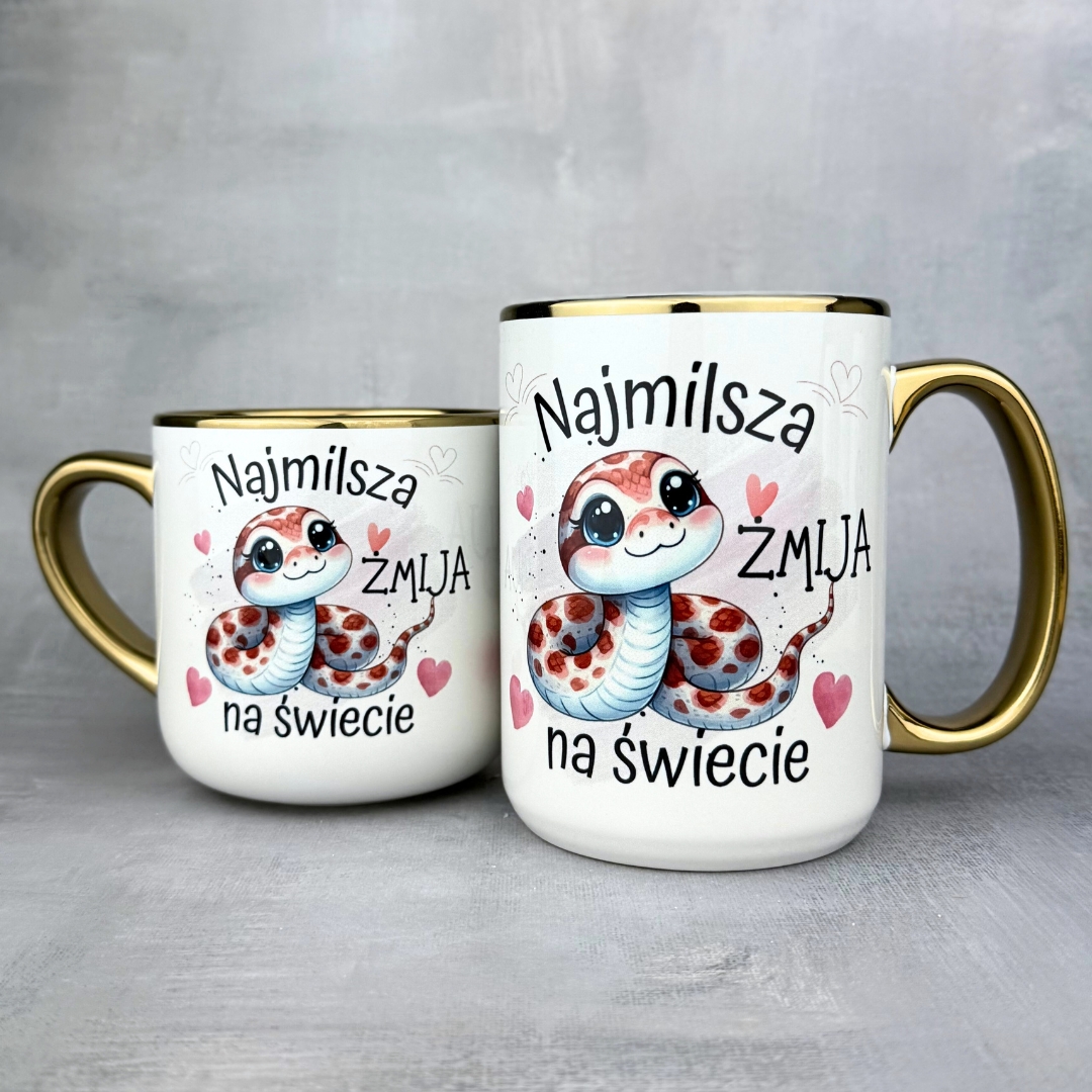 Kubek najmilsza żmija na świecie nowy złoty