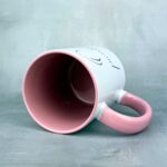 Kubek o ja pierdole - barbi różowe ucho różowy środek