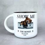 Kubek show me the money z czarnym środkiem