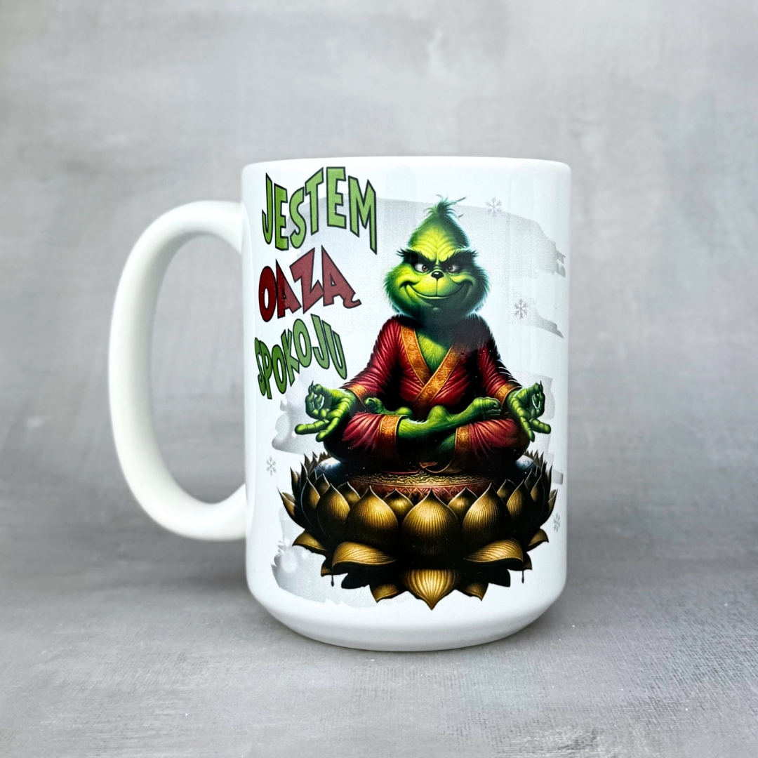 Kubek świąteczny jestem oazą spokoju