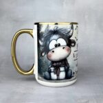 Kubek świąteczny kobieto przestań zapierdalać złoty