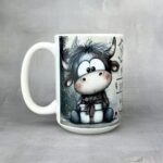 Kubek świąteczny przestań zapierdalać personalizowane imię biały