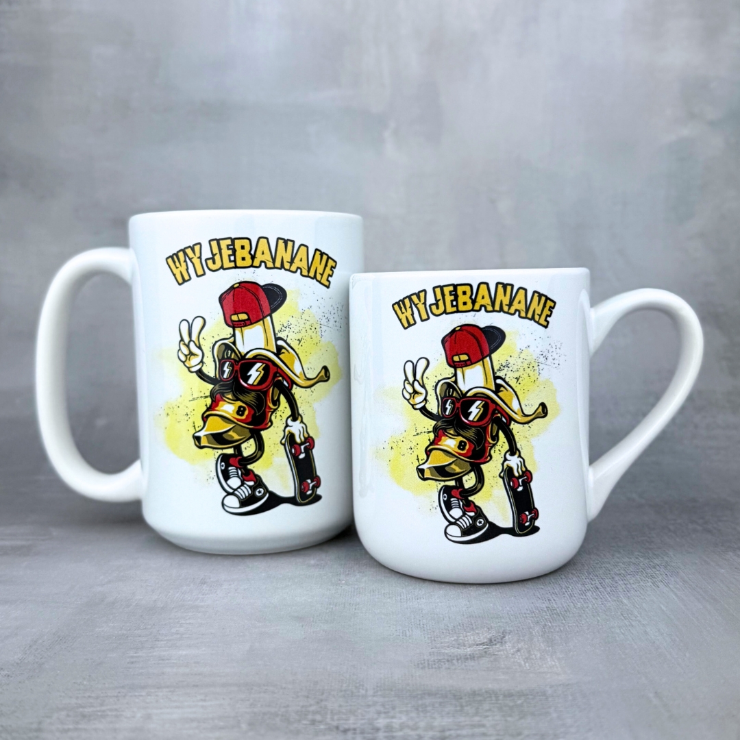 Kubek wyjebanane nowość wzór