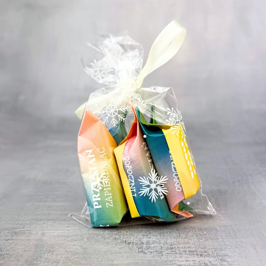 Zestaw chamskich krówek 5szt. świąteczne opakowanie