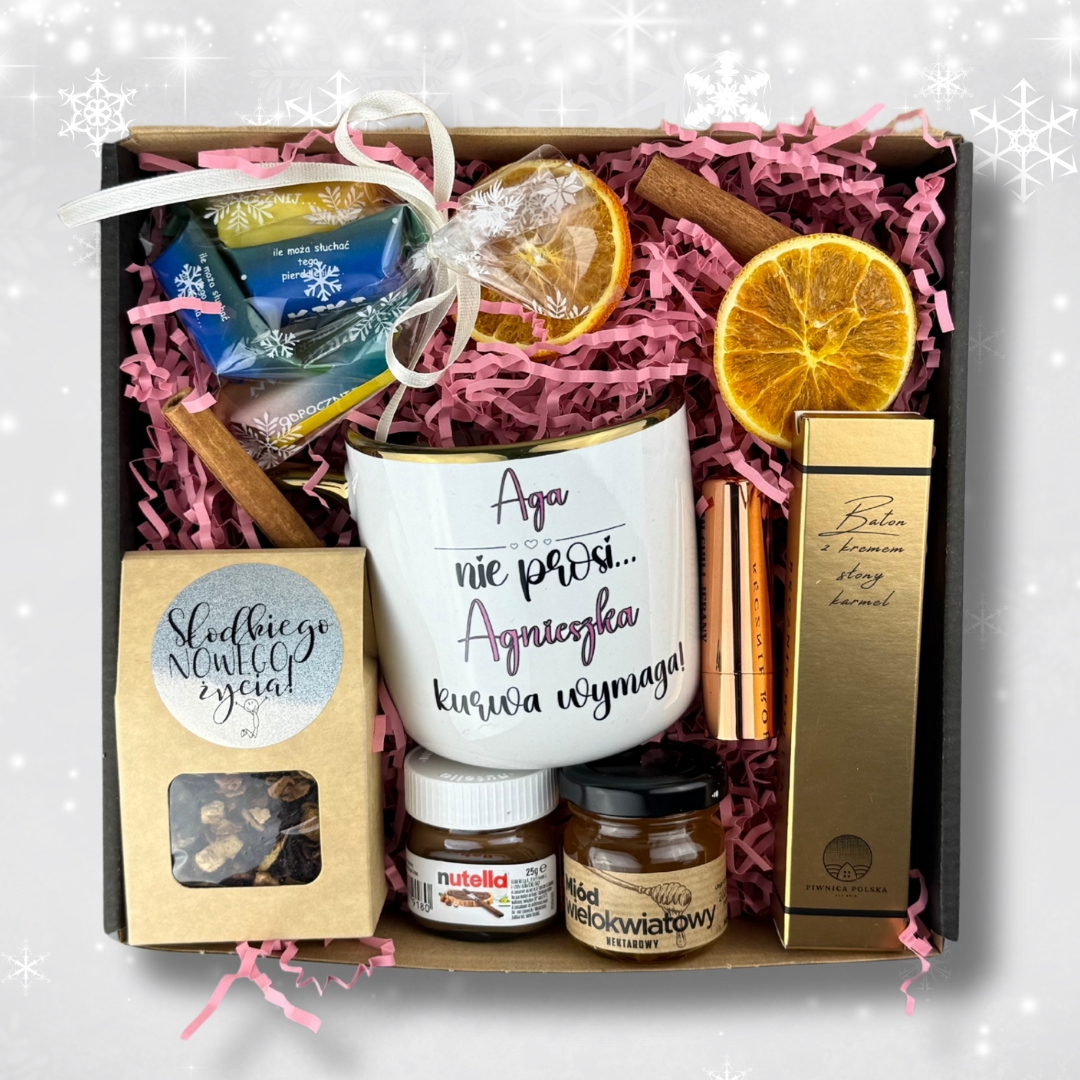 Zestaw prezentowy wymagania z personalizowanym kubkiem