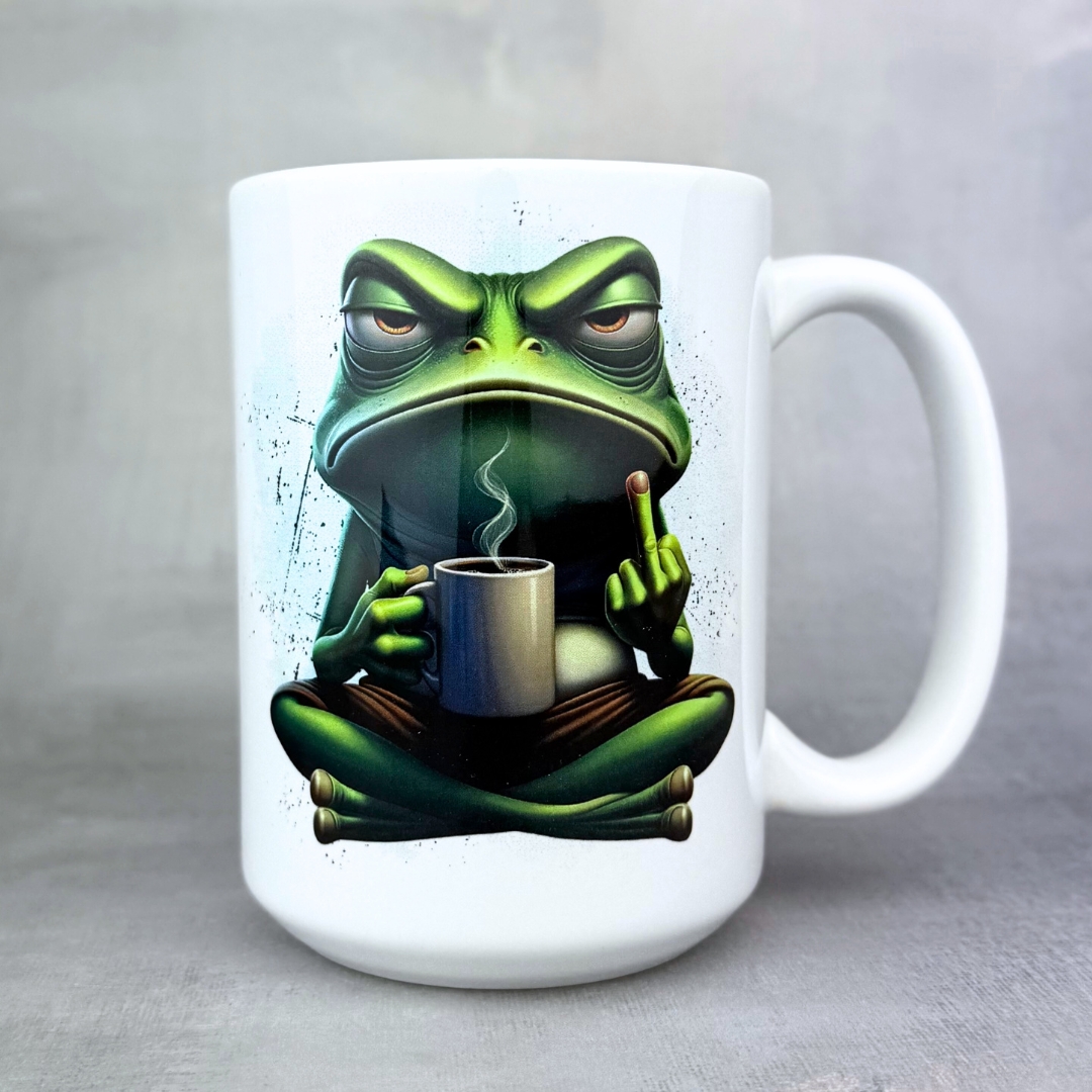 Kubek chapaj dzidę z żabą