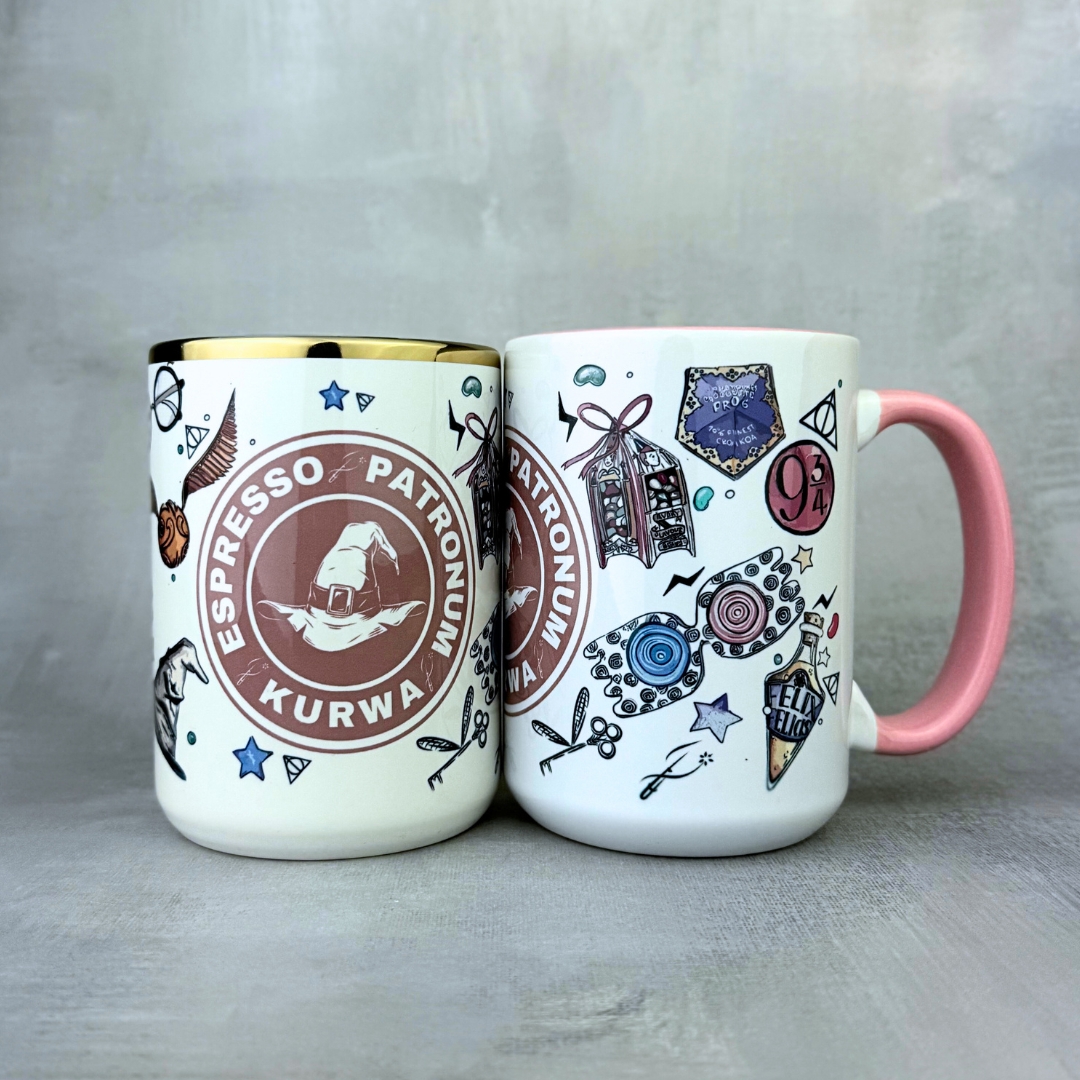 Kubek espresso patronum kurwa świąteczny