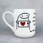 Kubek kocham cię jak kaczka wodę, bo ty jesteś debil mój biały nowy 330ml