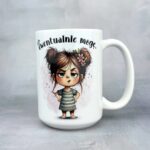 Kubek nic kurwa nie muszę (Mała Złośnica) biały