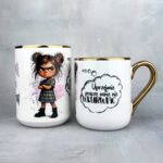 Kubek szefowa domu wariatów (mała złośnica) złoty 330