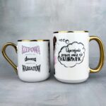 Kubek szefowa domu wariatów (mała złośnica) złoty 450ml