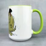 Kubek tea who you jeah bunny limonkowy środek