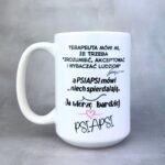 Kubek terapeuta mówi mi (mała złośnica) biały