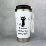 Kubek termiczny ile można słuchać tego pierdolenia UV 3D z kotem