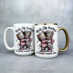 Kubek będę Cię kochać (kotki) złoty