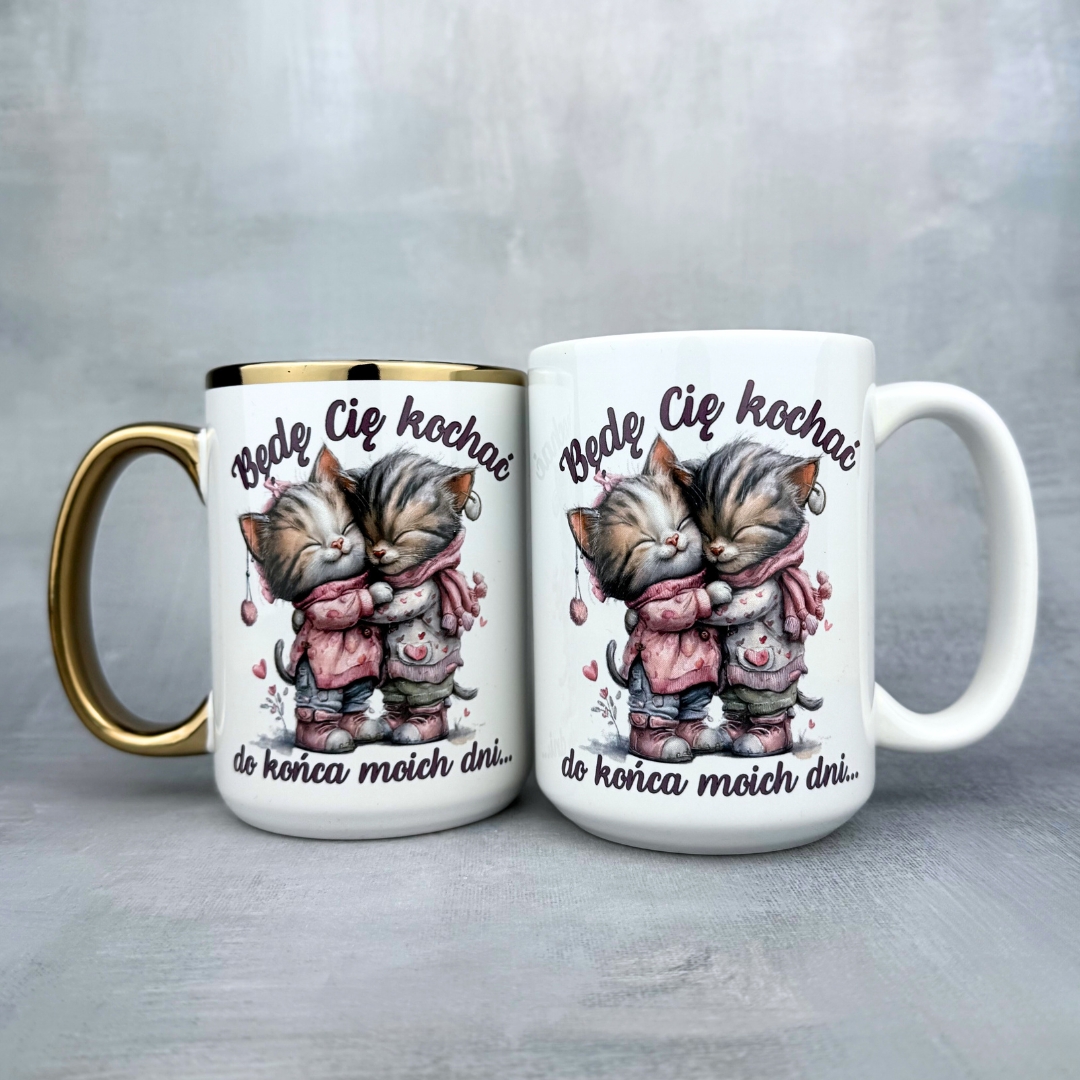 Kubek będę Cię kochać (kotki)