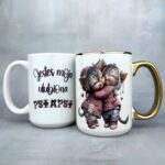 Kubek jesteś moją ulubioną psiapsi (kotki) złoty