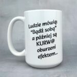 Kubek ludzie mówią bądź sobą (Mała Złośnica) z cenzurą