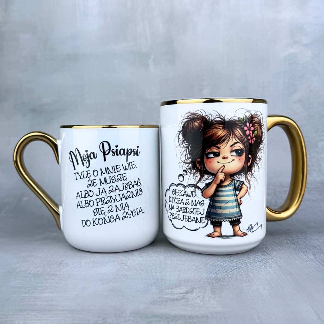 Kubek moja psiapsi (Mała Złośnica) zloty