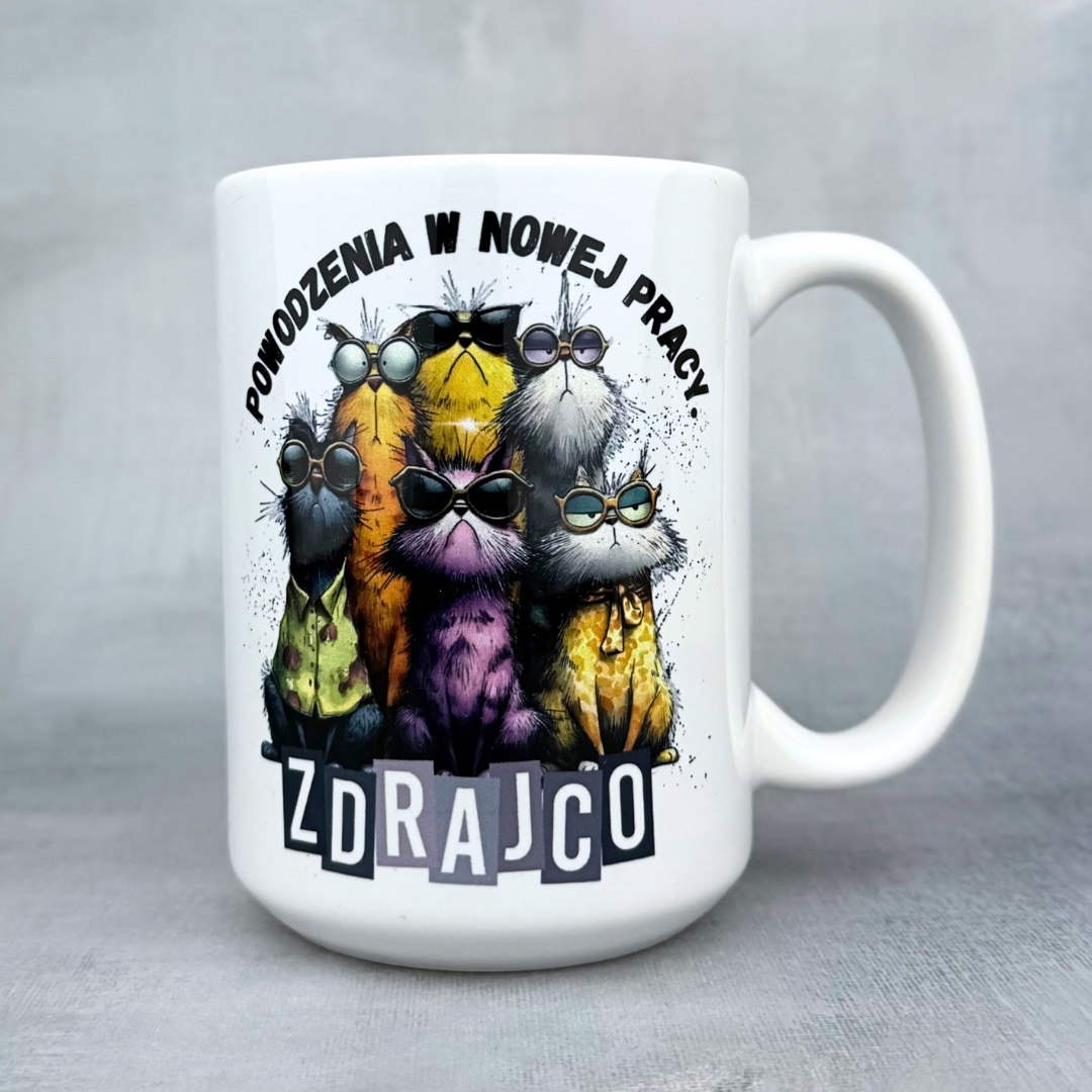 Kubek powodzenia w nowej pracy (zdrajco) prezent