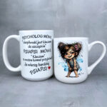 Kubek psycholog mówi mi (Mała Złośnica) klasyczny biały