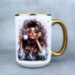 Kubek teraz princzypessa pije kawę