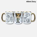 Kubek Mała Złośnica NOWOŚĆ 2026 450ml złoty
