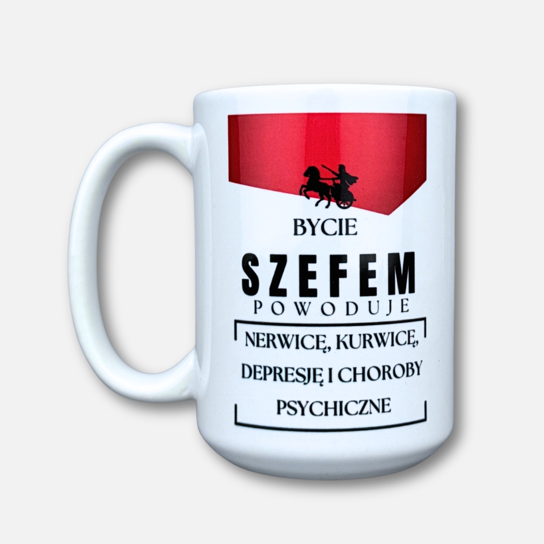 Kubek bycie szefem powoduje (nowość)