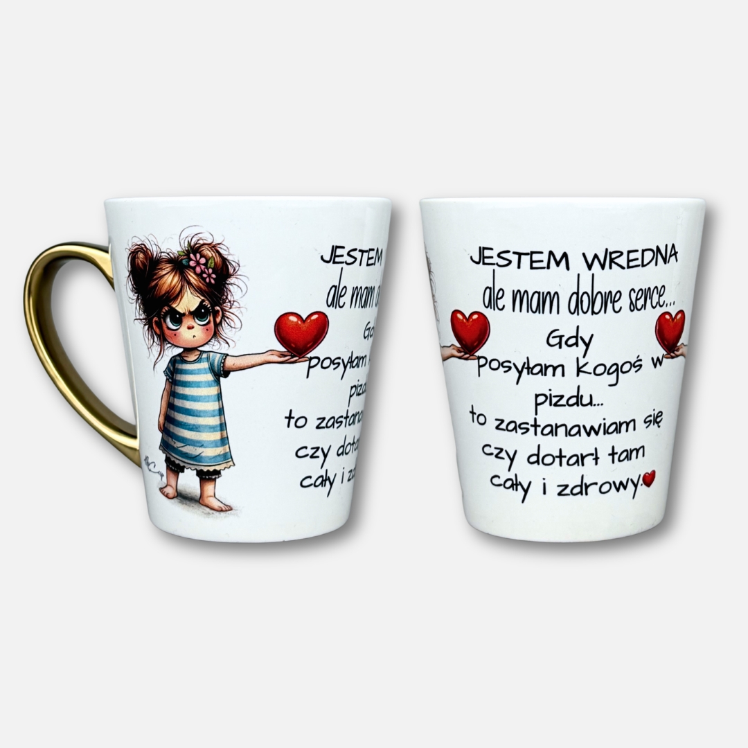 Kubek latte jestem wredna (mała złośnica) 330ml nowość