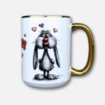 Kubek lovciam cię złoty nowy