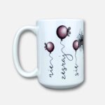 Kubek nie zesraj się (baloniki) klasyczny biały