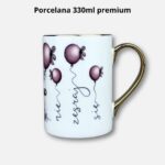 Kubek nie zesraj się (baloniki) porcelana premium 330ml