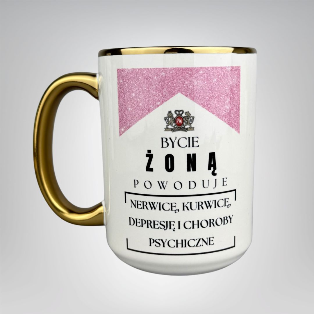 Kubek dla kobiety, bycie żona powoduje.