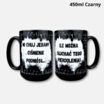 Kubek Mi chuj jebany ciśnienie podniósł (Czarny)