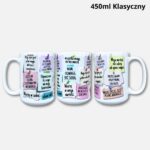 Kubek karteczki 450ml klasyczny