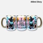 Kubek w świecie pełnym księżniczek, ja jestem wiedźmą 450ml złoty