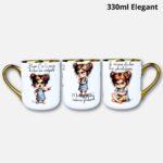 Kubek żebym Cię tu więcej nie widziała 330ml elegant złoty (Mała Złośnica)