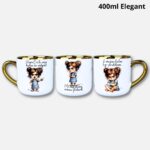 Kubek żebym Cię tu więcej nie widziała 400ml elegant złoty (Mała Złośnica)