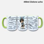 Kubek złośnika (personalizowany) 450ml zielone ucho