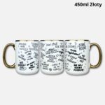Chamski kubek 450ml złoty