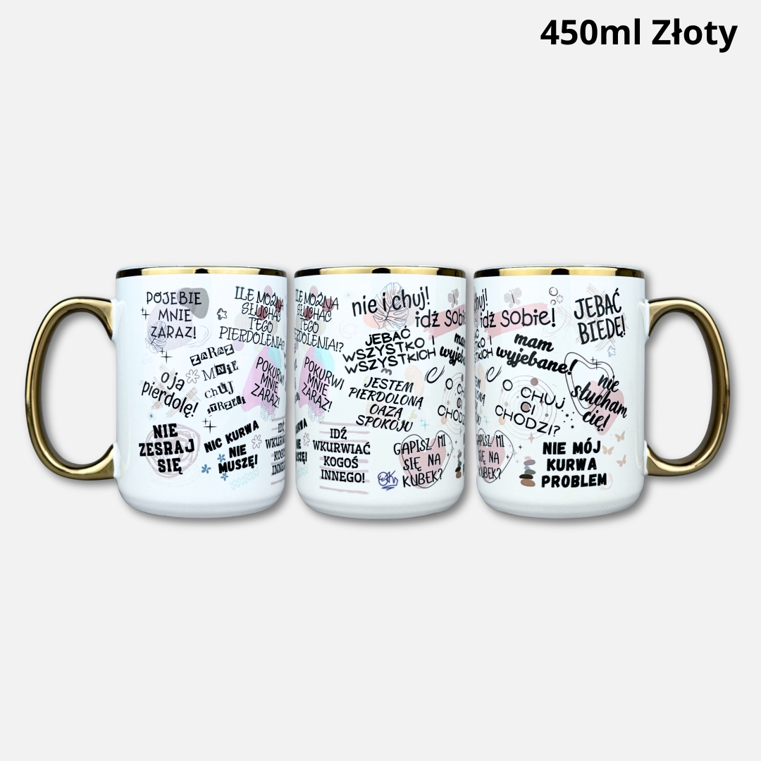 Chamski kubek (boho) 2026 450ml złoty