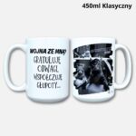 Kubek Wojna ze mną (2Cat) 450ml klasyczny