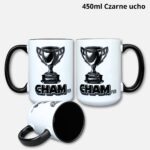 Kubek champion 450ml czarne ucho