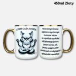 Kubek jestem oazą spokoju (nowość) 450ml złoty